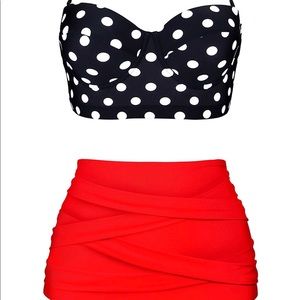 Amazon bathing suite; high waisted bikini